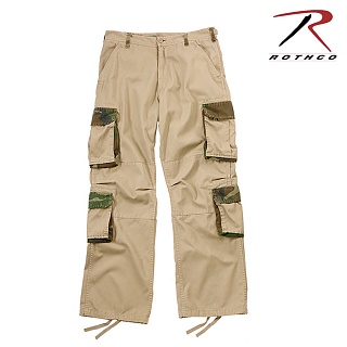 [Rothco] Ultra Force™ Vintage Camo Accent Fatigues (Khaki) - 로스코 8포켓 빈티지 카고 바지 (카키)