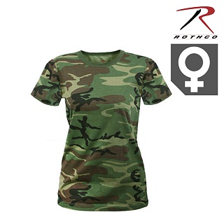 로스코 여성용 롱 반팔 티셔츠 (우드랜드)