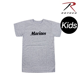 [Rothco] Kids Marines Physical Training T shirt (Gray) - 로스코 키즈 마린 피지컬 트레이닝 반팔 티셔츠 (그레이)
