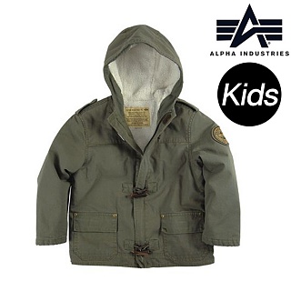 [Alpha] Kids Harrington Toggle Coat (Khaki) - 알파 키즈 해링턴 토글 코트 (카키)