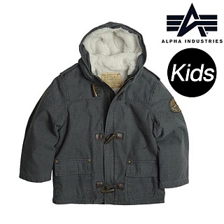 [Alpha] Kids Harrington Toggle Coat (Navy) - 알파 키즈 해링턴 토글 코트 (네이비)