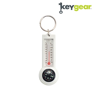 [Key Gear] Compass Thermometer (White) - 키기어 컴파스 서모미터 (화이트)