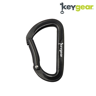 [Key Gear] Aluminum Carabiner 1.0 (Black) - 키기어 알루미늄 카라비너 1.0 (블랙)