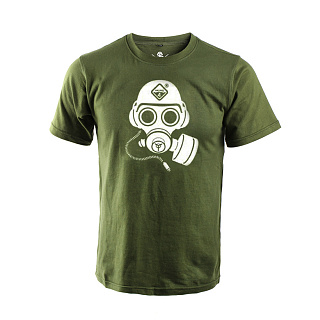 해저드4 스페셜 포스 가스 마스크 반팔 티셔츠 (OD)